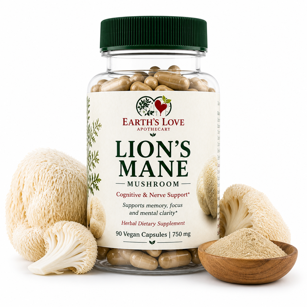 Lion’s Mane Mushroom | Herbal Capsules