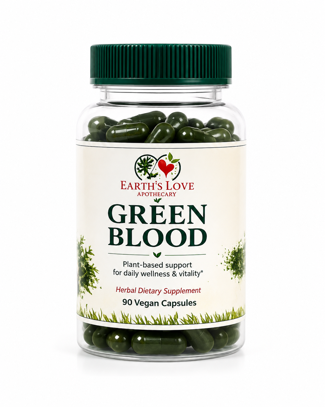 Green Blood | Spirulina + Chlorella Capsules