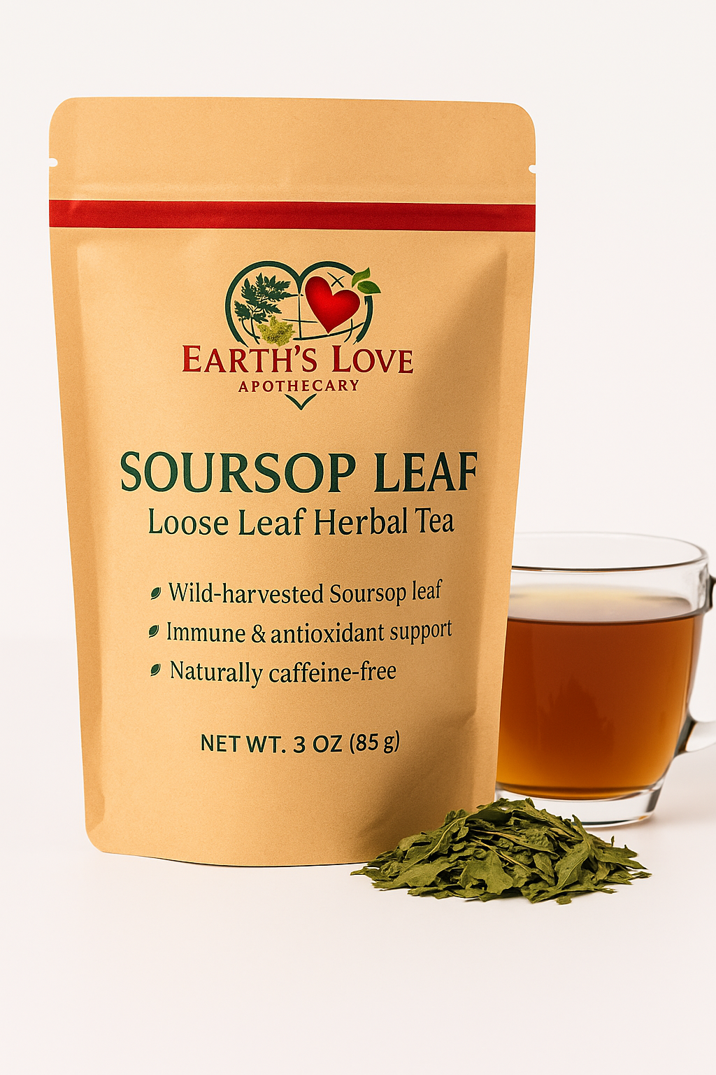 Soursop Leaf – Loose Leaf Herbal Tea (3 oz)