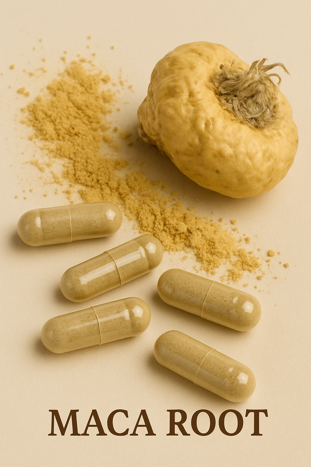 Maca Root Capsules (60 ct) (Earth’s Love Apothecary – 60 Vegan Capsules)