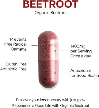 Beetroot – 60 Herbal Capsules  (Earth’s Love Apothecary – 60 Vegan Capsules