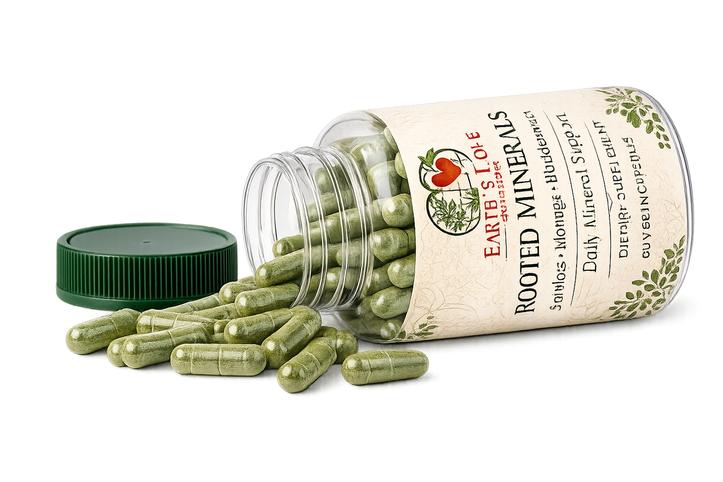 Rooted Minerals | Sea Moss + Moringa + Bladderwrack Capsules
