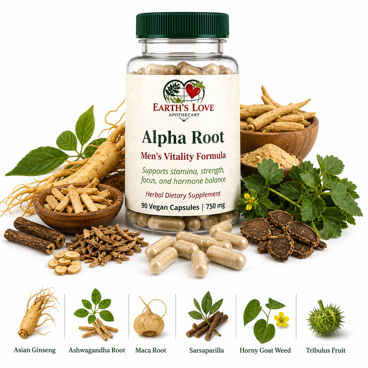 Alpha Root — Men’s Vitality Herbal Formula