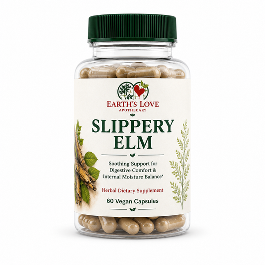 Slippery Elm Capsules | Gut & Moisture Support