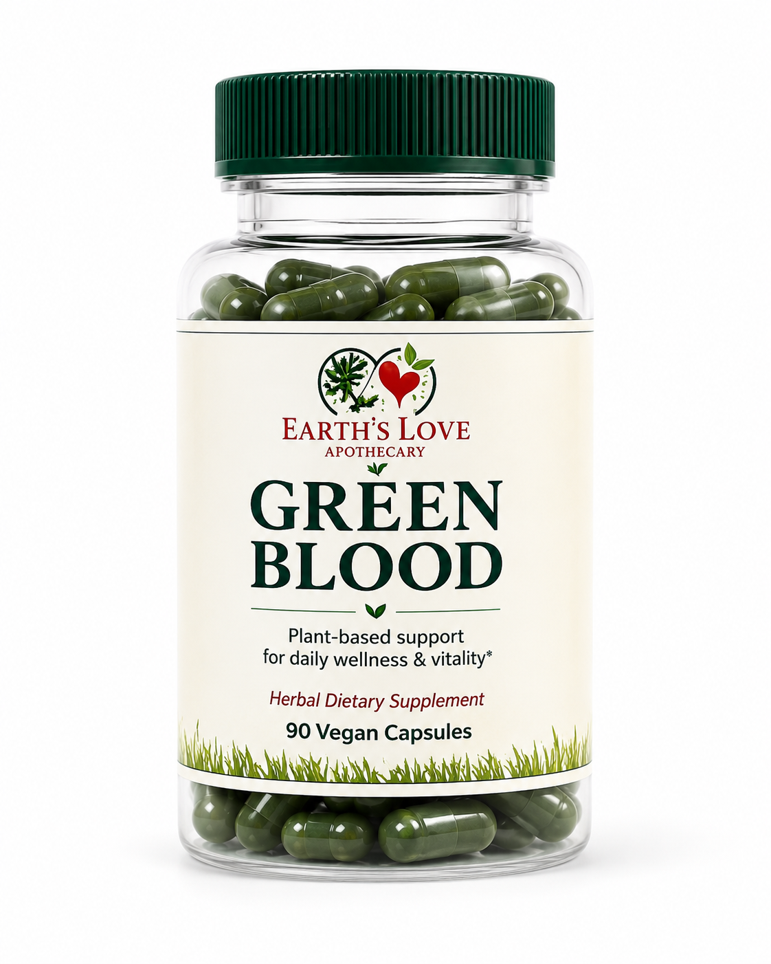 Green Blood | Spirulina + Chlorella Capsules