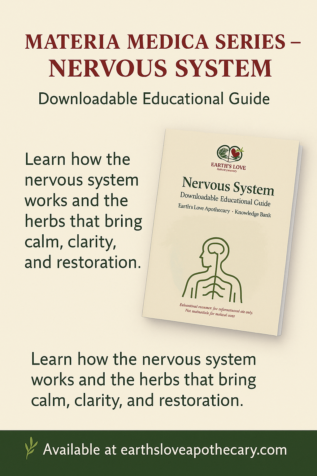 Nervous System: Materia Medica: (Downloadable PDF)