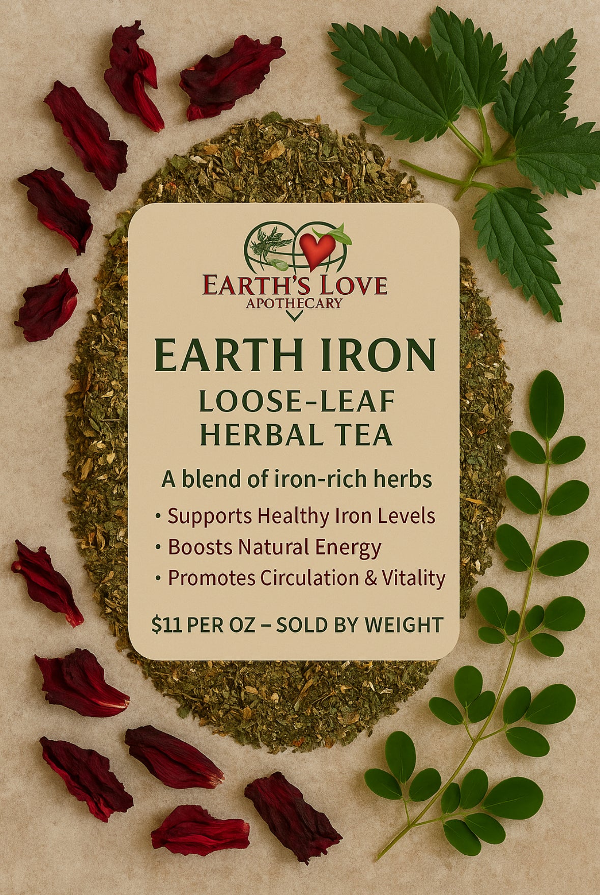 Earth Iron Blend – Loose Leaf Tea (3 oz)